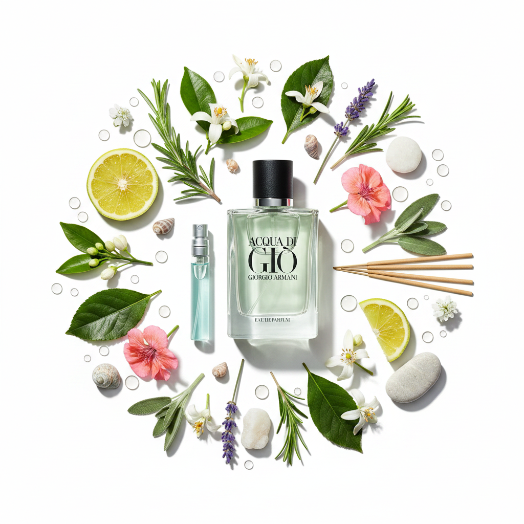 Acqua di Giò EDP - Ingredient Flat-lay