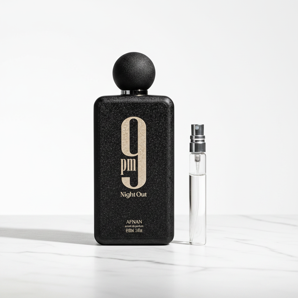 Afnan 9PM Night Out - Black Bottle White Background