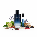 Dior Sauvage EDP – White Background with Ingredients