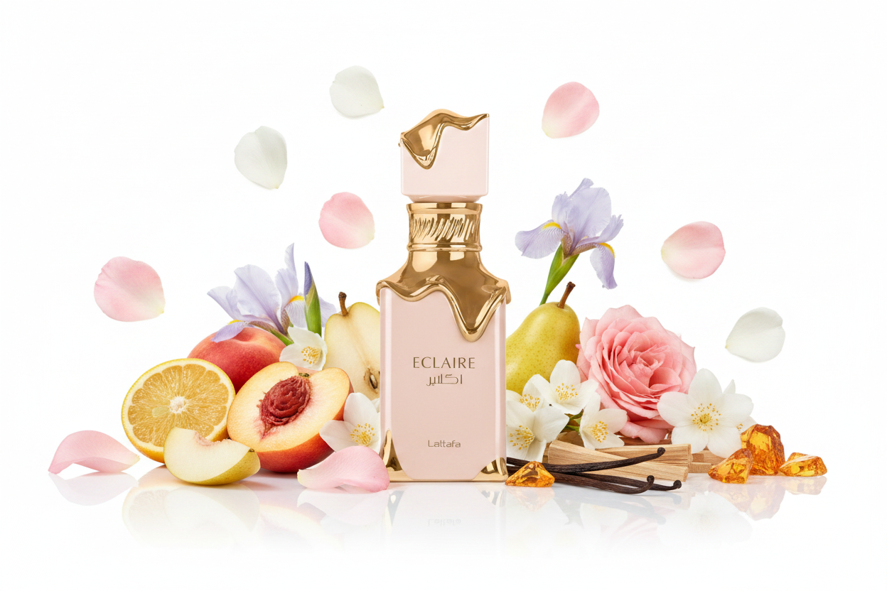 Eclaire — White Background Ingredient Flat Lay