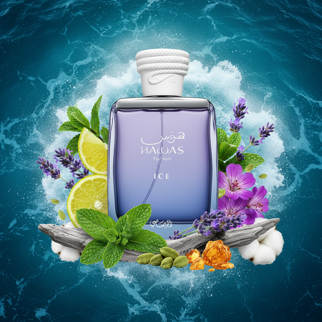 Hawas Ice Purple Blue Bottle
