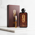 Afnan 9PM Elixir Parfum Intense decant sample vial white background