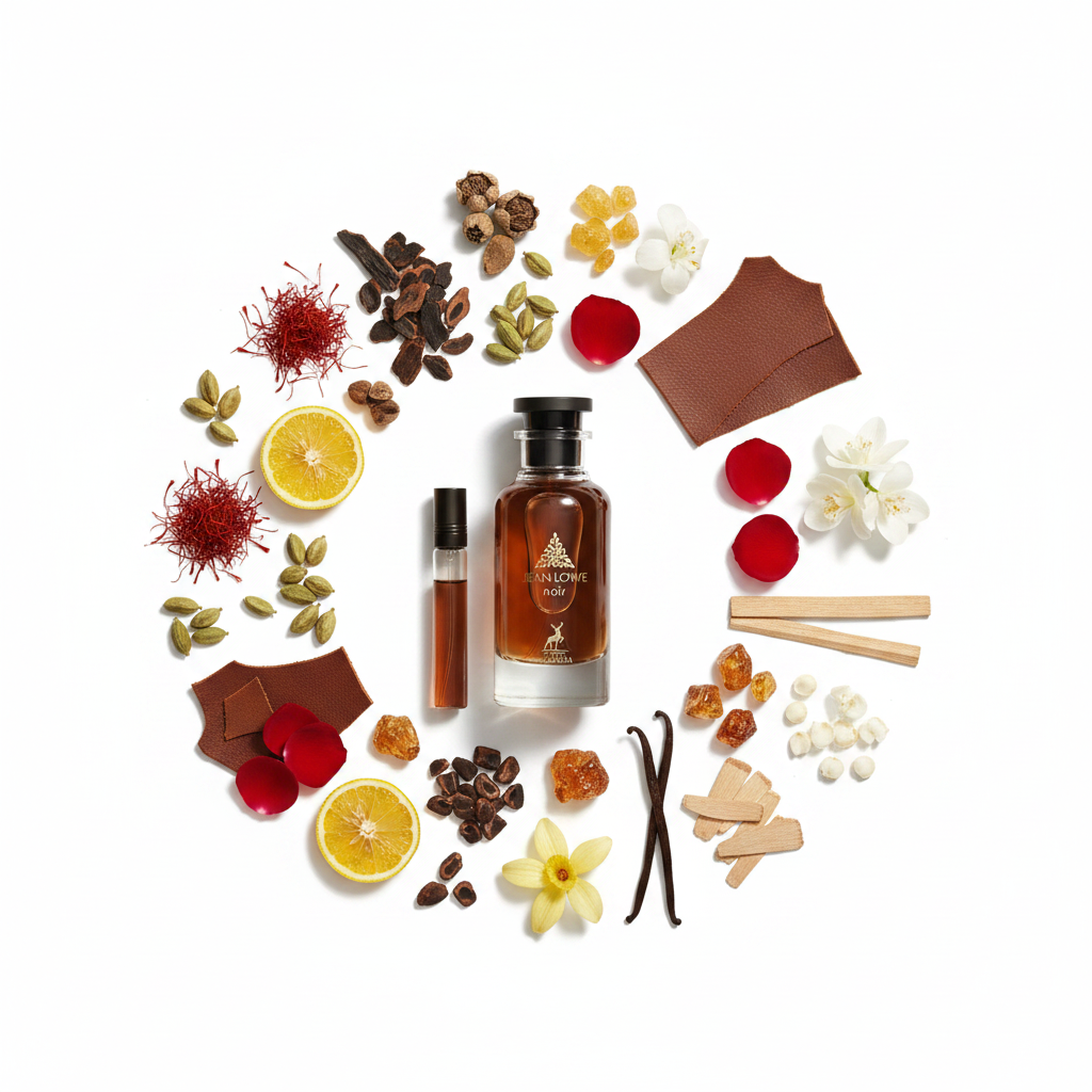 Jean Lowe Noir - Ingredient Flat-lay