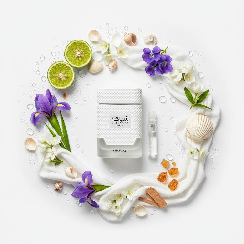 Khadlaj Shiyaaka Snow - Ingredient Flat-lay