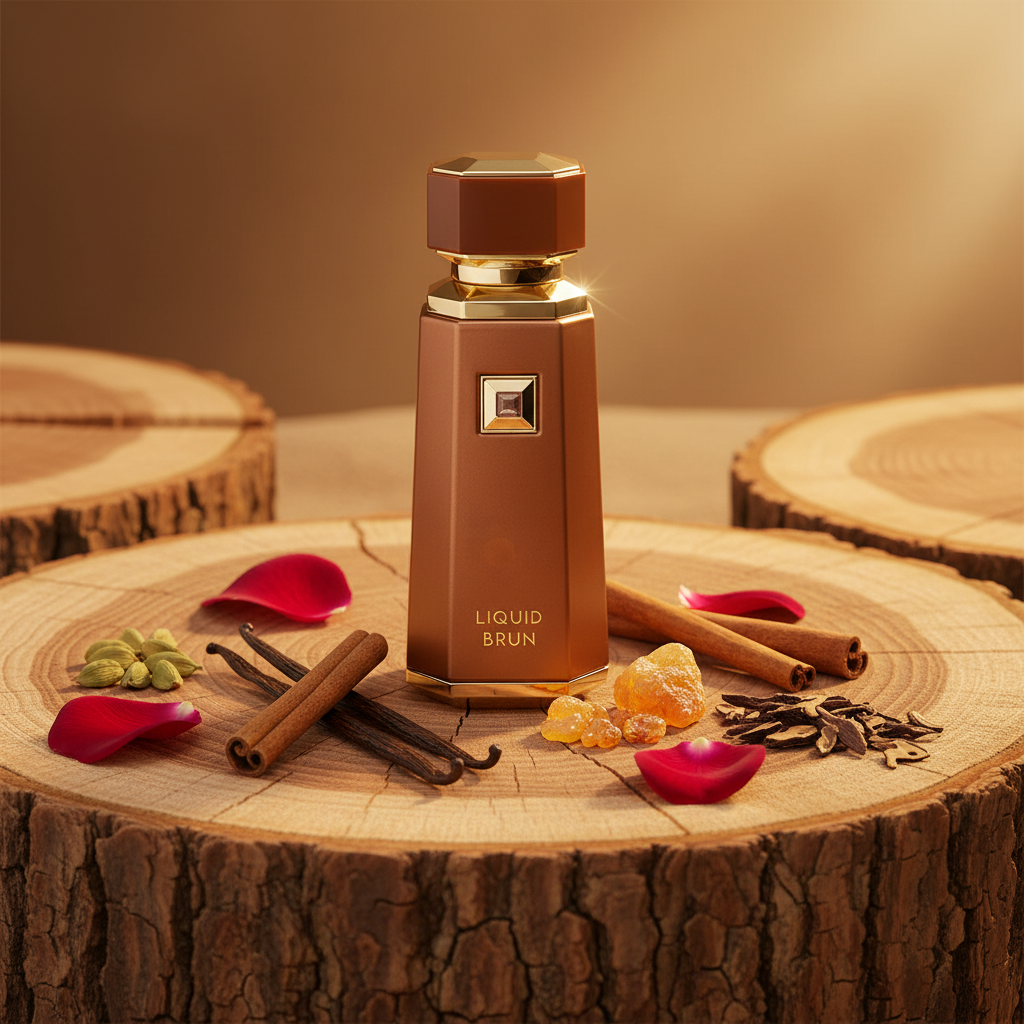 Liquid Brun — Corrected Opaque Bottle Lifestyle Ad